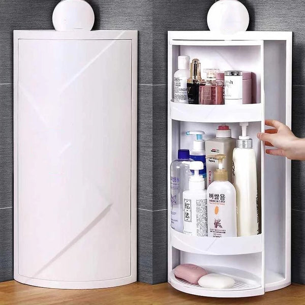 3 Tier Rotating Corner Cosmetic Accessories Shelf Bathroom Shelf