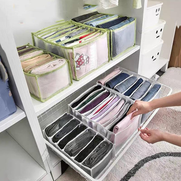 Plastic 7 Grid Folding Clothes Organizer For Wardrobe at Rs 95/piece in  Surat
