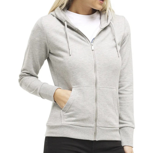 Grey zipper shop hoodie women's