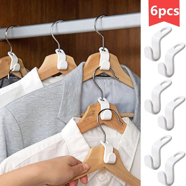 50pcs/set Mini Clothes Hanger Connector Hooks Storage Holder