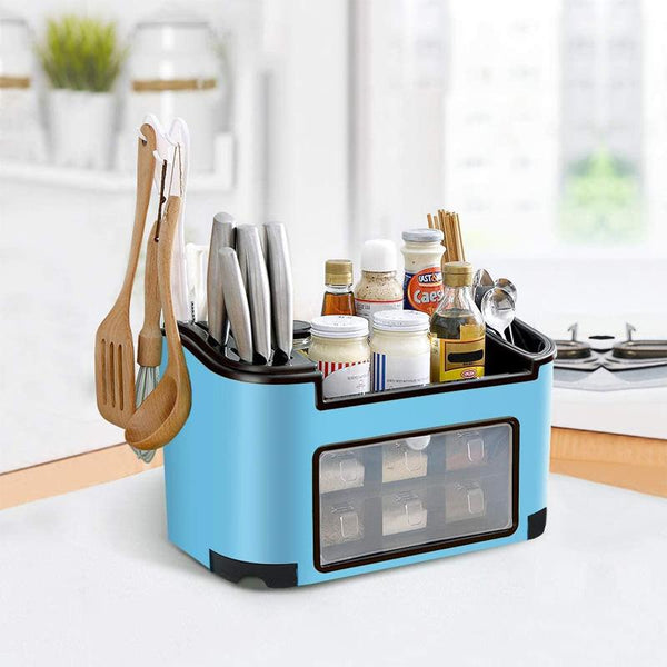 Multi-Function Seasoning Storage Rack Kitchen Rotating Spice Bottle  Organizer Pill Cosmetic Storage Shelf Kitchen Accessories