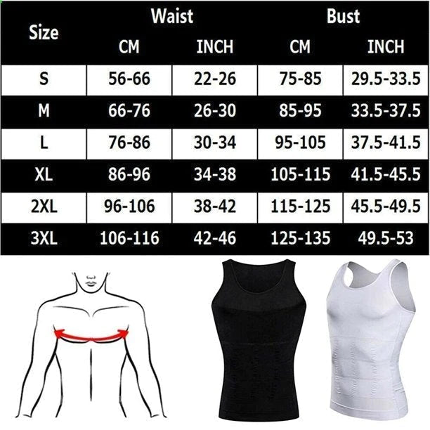 Shop Slimming Tank Top Mens Body Shaper Compression Vest Top