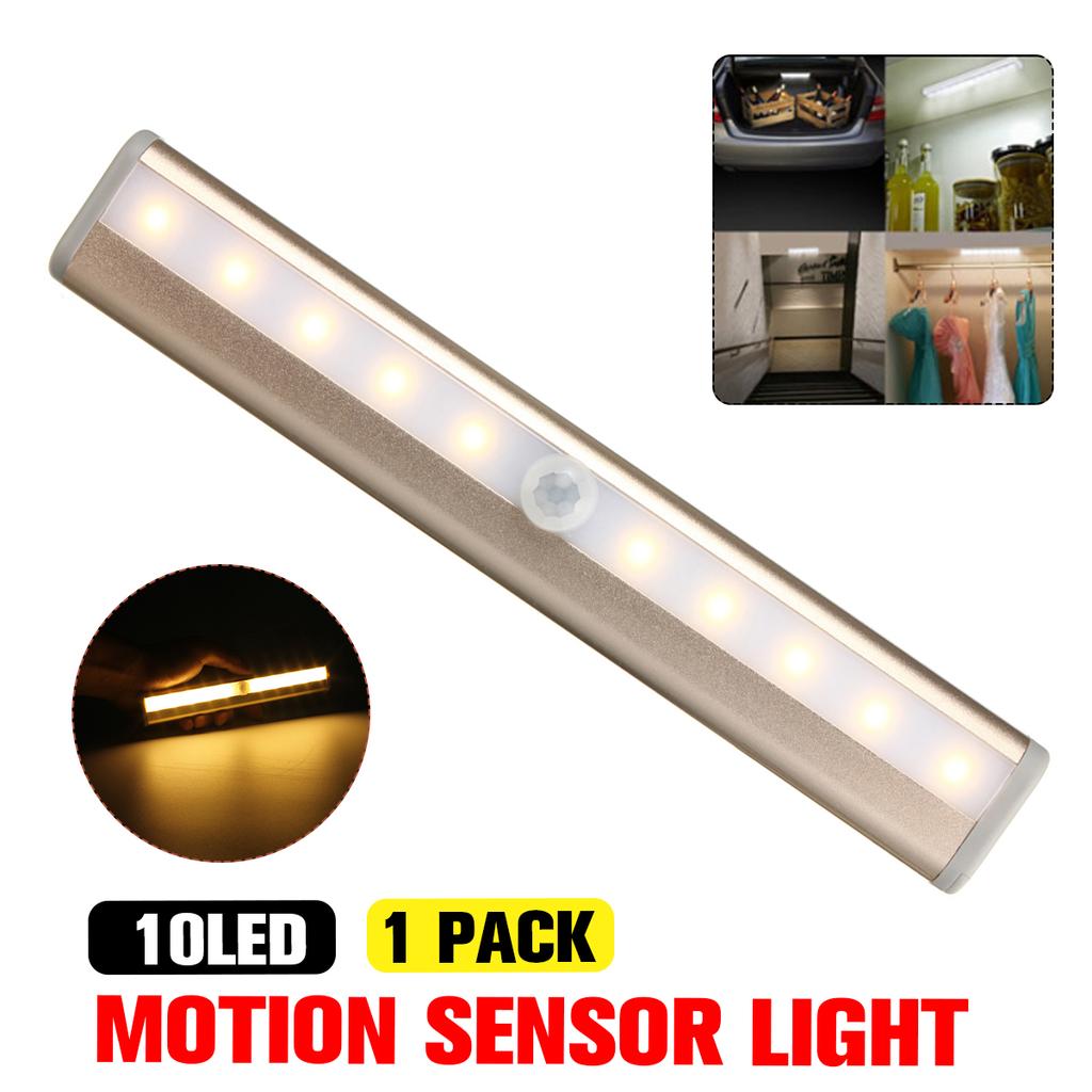 10 LED Motion Sensor Light USB Rechargeable Sensor Night Light In Pakistan