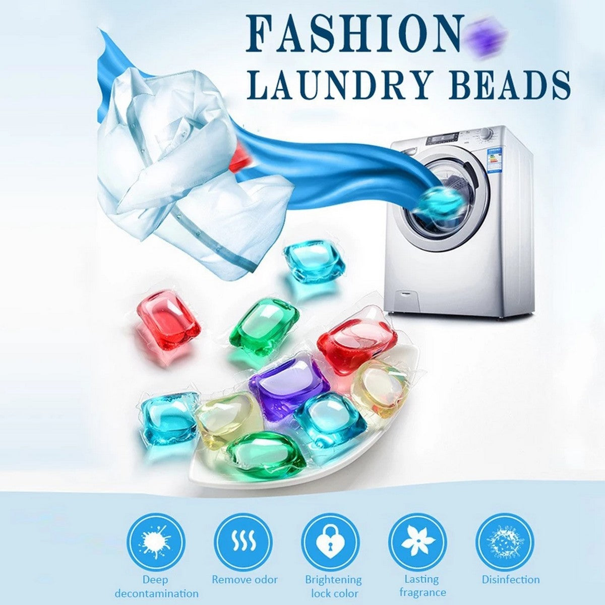10PCS Laundry Liquid Detergent Beads In Pakistan