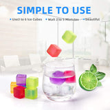 10Pcs Multicolour Plastic Reusable Ice Cubes Not Dilute Square Ice Stone Picnic Party In Pakistan