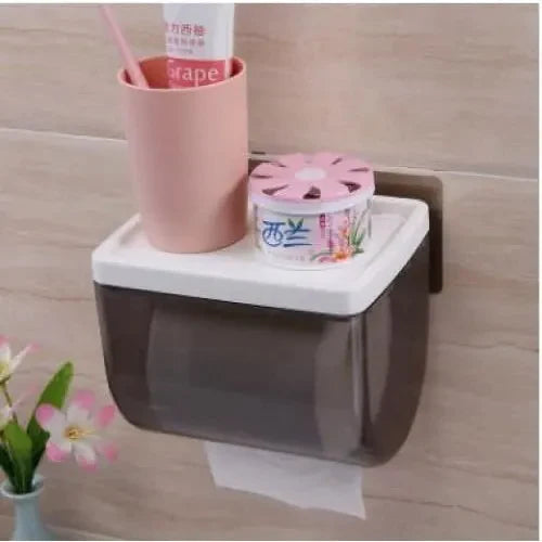 1pc Wall-mounted Tissue Box Durable Paper Holder In Pakistan