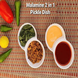 2 in 1 Melamine Pickle Dish - ( Pack Of 2 )