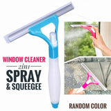 2 in 1 Spray Bottle With Scraper Wiper Glass Cleaner ( Pack Of 2 )