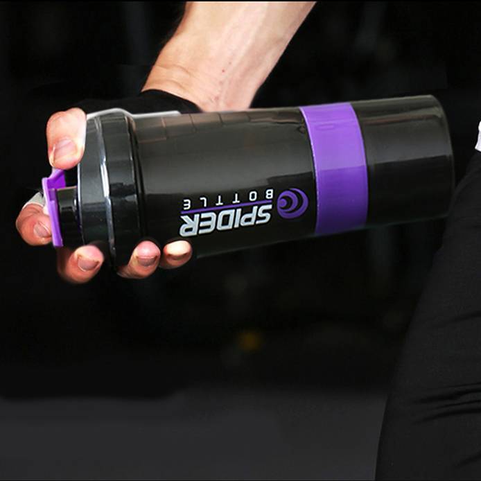 3 in 1 three layers spider protein mixing sports bottle In Pakistan