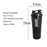 3 in 1 three layers spider protein mixing sports bottle In Pakistan