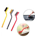 3 Pcs Wire Brush Set includes Steel , Brass &Nylon Brush Cleaning Metal & Rust cleaners In Pakistan