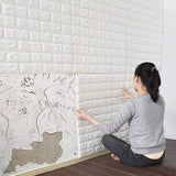 3D Foam Brick Wallpaper Stickers