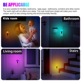 3Pcs LED Mushroom Night Light, TSV Plug in Wall Lamp, 7-Color Changing In Pakistan
