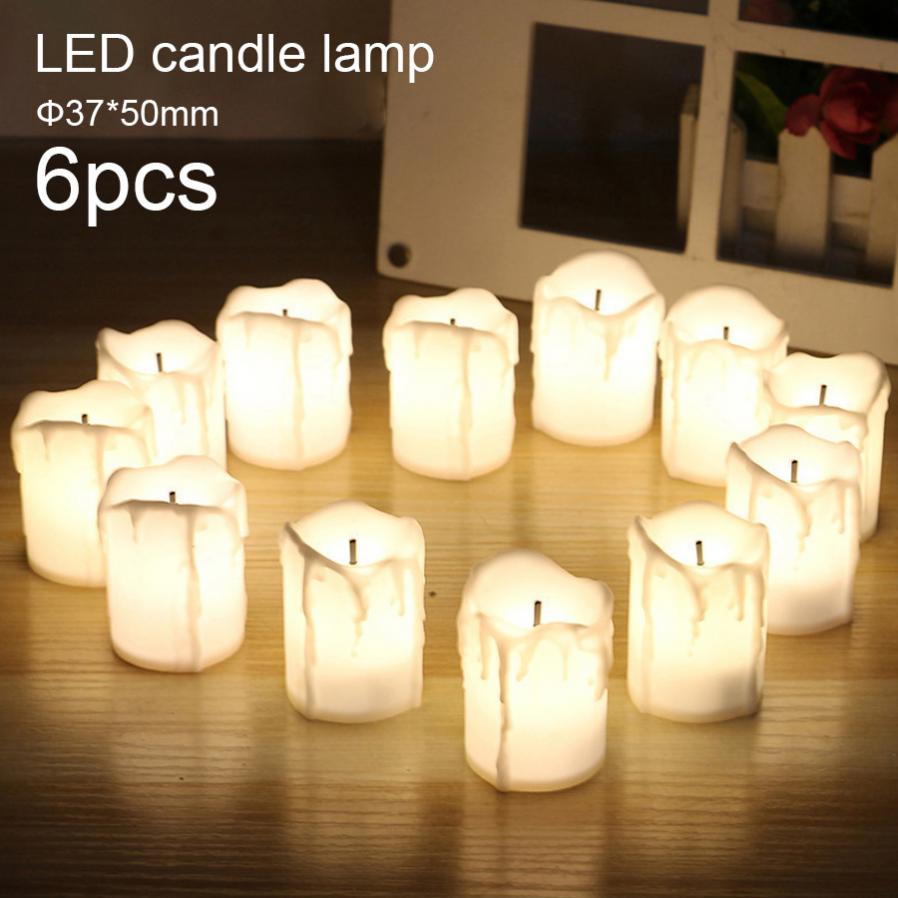 (6Pcs) LED Candles Flameless LED Candle Light Battery Operated Tea Light In Pakistan