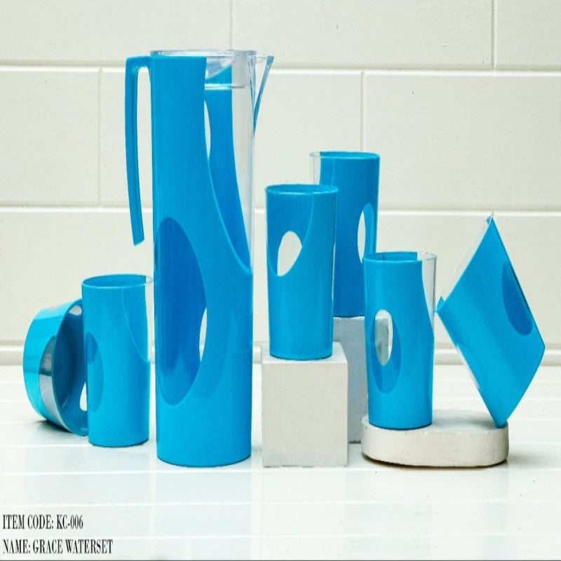 7 Pcs Grace Water Set (Random Color) In Pakistan