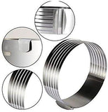 ADJUSTABLE STAINLESS STEEL ROUND SLICES OF  CAKE MOULD In Pakistan