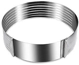 ADJUSTABLE STAINLESS STEEL ROUND SLICES OF  CAKE MOULD In Pakistan