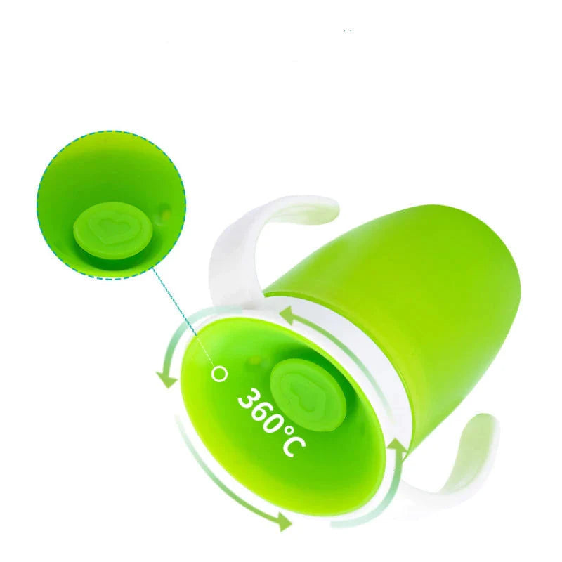 Baby Learning Drinking Cup With Double Handle (Random Color) In Pakistan