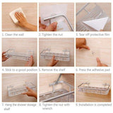 Bathroom Storage Holder Aluminum Shower Caddy Shelf In Pakistan
