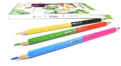 Bicolor Traingular 48 Colored Pencil In Pakistan
