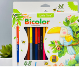 Bicolor Traingular 48 Colored Pencil