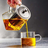 Borosilicate Glass Teapot Stainless Steel Infuser and Lid