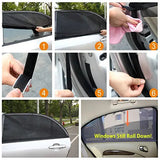 Car Side Window Sunshade Protector Universal Fit Slip on Stretchable Mesh In Pakistan