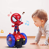 Children's Electric Spiderman Toy Balance Scooter Electric Light