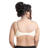 Cotton Plain Non Padded Seamless Moulded Bra - Beige In Pakistan