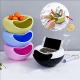 Creative lazy Snack Bowl With Phone Holder In Pakistan