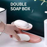 360˚ Degree Rotation Double Layer Bathroom Soap Dish