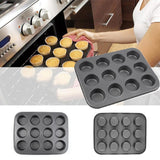 Cupcake Muffin Baking Tray Non-Stick Mould - 12 In Pakistan