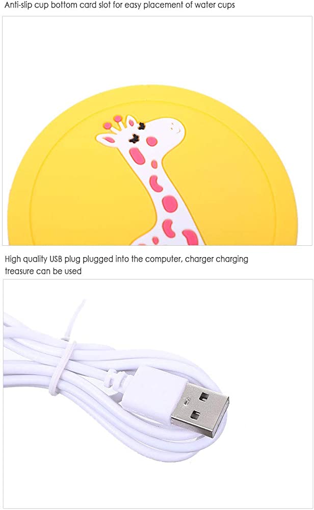 Cute Cartoon USB Silicone Heating Coaster In Pakistan
