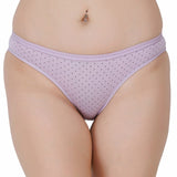 Daily Wear Polka Dots Print Panty - Purple In Pakistan