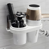 Decopatent Hanging Hair Dryer Holder for Hair Dryer  Wall Shelf  Hair Dryer Brush In Pakistan