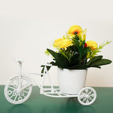 Flowers Artificial Nostalgic Bicycle Décor Plant Stand