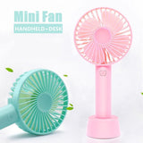 Foldable Hand Fans Battery Operated Rechargeable Handheld Mini Fan (Random color) In Pakistan