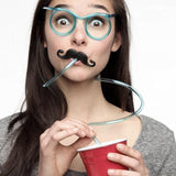 Funny Soft Plastic Straw Glasses Unique Flexible Drinking Tube In Pakistan