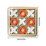 Game XO Blocks Tabletop Wooden Board Game For Kids Tic Game For Kids (Random color) In Pakistan