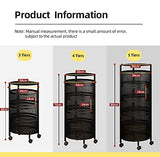 HOME CUBE 3 Layer Kitchen Rotating Trolley Portable Storage Rack In Pakistan