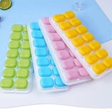 Home Square 14 Grid Silicone Ice Cube Tray With lid In Pakistan