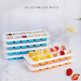 Home Square 14 Grid Silicone Ice Cube Tray With lid In Pakistan