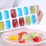 Home Square 14 Grid Silicone Ice Cube Tray With lid In Pakistan