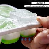 Home Square 14 Grid Silicone Ice Cube Tray With lid In Pakistan