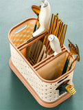 Home Square 2 And 3 Grid Cutlery Holder In Pakistan