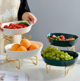 Home Square 2 Layer Ceramic Fruit Platter In Pakistan