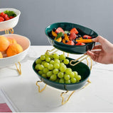 Home Square 2 Layer Ceramic Fruit Platter In Pakistan