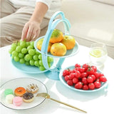 Home Square 3 in 1 Folding Plastic Fruit Plates Snack Plate In Pakistan