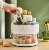 Home Square 360 Rotating Spice Rack With Storage Tray In Pakistan