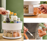 Home Square 360 Rotating Spice Rack With Storage Tray In Pakistan